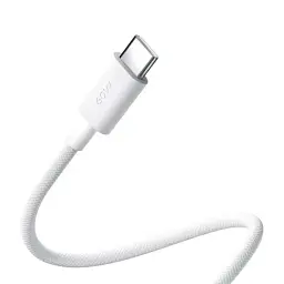 Кабель Xiaomi Braided Type C to Type C 60 W 3 A (BHR 0878 GL) white 1 m UA