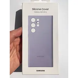 Силіконовий чохол Samsung Silicone Cover для Samsung Galaxy S22 Ultra (S908) Lavender EF-PS908TVEGRU - мініатюра 3