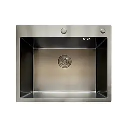 Кухонна мийка з нержавіючої сталі Mixxus MH6050 Micro Decor Graphite MI8221, Графит