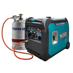 Генератор газобензиновий інверторний Konner&Sohnen KS 5500iEG S, LPG 230В, 5.5кВт, електростартер, 52.5кг