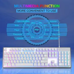 Комплект (клавіатура + мышь) MageGee K1 Combo White (6971969723870-UA) [164309] - мініатюра 5