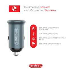 Зарядний пристрій Intaleo CCG482 (2USB4,8A) (1283126521553) - мініатюра 5