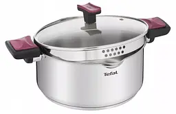 Набір посуду Cook&Clip, 10предметів, нержавіюча сталь,бакеліт, скло Tefal kuh0014726 - мініатюра 6