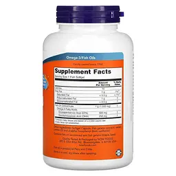 Жирні кислоти NOW Ultra Omega-3, 180 рибних капсул - мініатюра 2