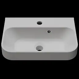 Раковина матова підвісна Amidicon Comfort 45 450x300 з литого каменю COMFORT_45_MAT, Білий матовий