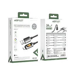 Кабель ACEFAST USB-A to USB-C fantasy color series braided Charging data cable C21-04 1.2m, 3A - мініатюра 2