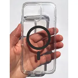 Чохол протиударний Spigen Ultra Hybrid MagFit MagSafe для Iphone 16 Pro (6.3") Прозорий Graphite ACS08130 - мініатюра 7