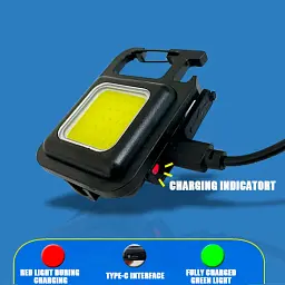 Багатофункціональний ліхтарик DK Rechargeable Keychain Light F04 Plastic [87208] - мініатюра 4