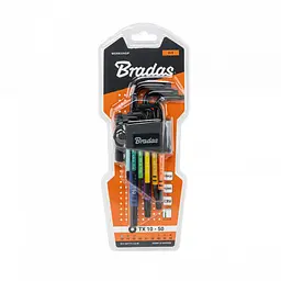 Набір ключів Bradas TORX TX 10-50 9 шт довгі (DIY-HKT71-LO/B) - мініатюра 2