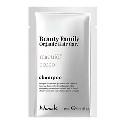 Шампунь відновлювальний для сухого та пошкодженого волосся Nook BEAUTY FAMILY ORGANIC 10 мл