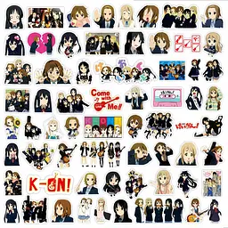 Стікерпак Кей-он! Набір наклейок GeekLand K-On! 75 штук - мініатюра 2
