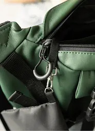 Велика жіноча поясна сумка бананка Sambag DynamicDart зелена 38 × 21 × 7 см (80411007) - мініатюра 7