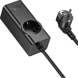 Мережевий фільтр Hoco NS9 Wisdom Black (638494) [154062] - мініатюра 5
