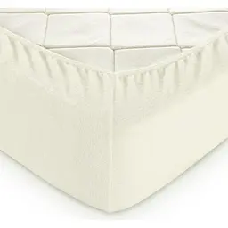 Простирадло махрове на резинці Tag Tekstil (180х200х30) Marshmallow