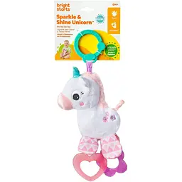 Підвіска-брязкальце Bright Starts Sparkle & Shine Unicorn On-the-Go Toy (11122) - мініатюра 2