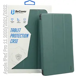 Чохол до планшета BeCover Tri Fold Hard BeCover Apple iPad Pro 11 2020/2021/2022 Dark Green (709667) - мініатюра 2