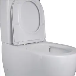 Унітаз-компакт Qtap Robin Ultra Quiet безободковий з сидінням Soft-close QT13222128AUQ1W, Білий - мініатюра 8