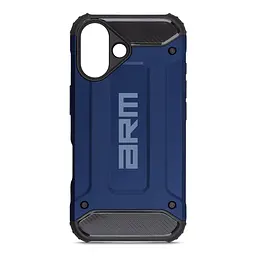 Чехол для Apple iPhone 16, Panzer, синий, противоударный, бронированный, милитари, панель-накладка, защита всего корпуса, защита дисплея и камеры, термополиуретан (TPU) + поликарбонат (PC), ArmorStandart (ARM79545)