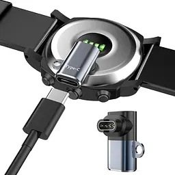Кутовий Type-C перехідник Primo KPR01 для зарядки годинників Garmin Fenix/Forerunner/Venu/Delta - мініатюра 3