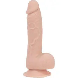 Фалоімітатор Addiction - Mark 7.5 Dildo With Balls, Beige - мініатюра 2