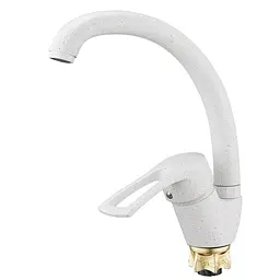 Змішувач для кухні Wezer YUB4-181-WHITE, білий, Білий - мініатюра 3