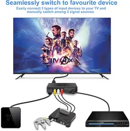 Конвертер SCART/RCA/HDMI в HDMI 3 в 1 с поддержкой 720P/1080P - миниатюра 6