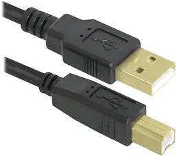 Кабель USB AM-BM, 1.8 м, чорний, 04-06PRO Defender - мініатюра 2
