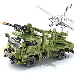 Військовий Конструктор "КраАЗ 6510ТЕ і БПЛА Сокіл 300 Військова техніка ВСУ"
