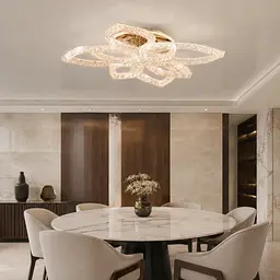 Світлодіодна люстра Splendid Ray LD/4S+4B LED (GD), золото, білий, 100 Вт, від 15-23 м²