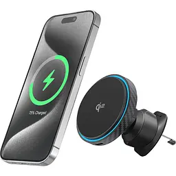 Автотримач із бездротовою зарядкою Proove Graphite Circle Qi2 15W Black (WHGC15010001) [162334] - мініатюра 3