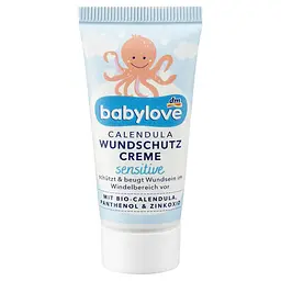 Дитячий захисний крем Babylove Calendula Wundschutzcreme Sensitive з календулою, цинком та пантенолом, 20 мл