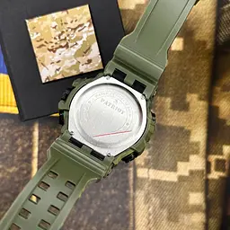 Наручний годинник чоловічий 002CMGRDPS ДПС Зелений камуфляж + Коробка. Patriot acs0031069 - мініатюра 4
