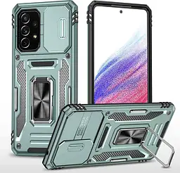 Ударостійкий чохол Camshield Army Ring для Samsung Galaxy A53 5G Зелений / Light Green