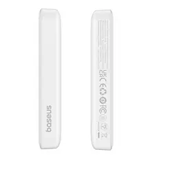 Портативне бездротове ЗУ - зовнішній акумулятор Baseus Magnetic Mini 20W 10000 mAh (PPCX070002) білий - мініатюра 8