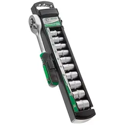 Набір торцевих головок з тріскачкою коміром 1/4" Intertool ET-6008 (у наборі 10 шт. 5-14 мм)