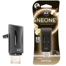 Ароматизатор повітря на обдув K2 NEON VIBE COTTON Бавовна (V373) (K20775)