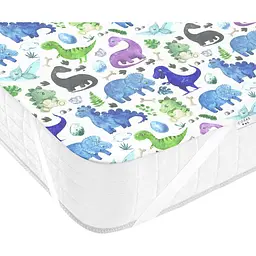 Наматрацник непромокаючий Cosas Color Dino 70х120 см фіолетовий (WaterSheet_DinoColor_120) - мініатюра 3