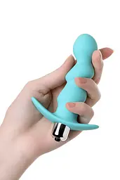 Анальна пробка ToDo Anal Vibro Plug Bland 12 см (бірюзовий) - мініатюра 5