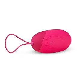 Віброяйце XL Easytoys, з дистанційним пультом, силіконове, рожеве, 8 х 3.8 см - мініатюра 2