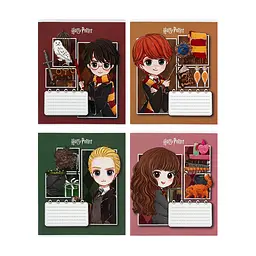 Зошит Kite Harry Potter, 12 аркушів, коса лінія (HP26-235), в асортименті