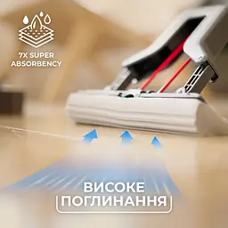 Швабра Vileda Easy Mop Губчаста з віджимом (8690803750701) - мініатюра 3
