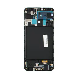 Дисплей для смартфона (телефону) Samsung Galaxy A20, M10S (2019), SM-A205, M107, black, (у зборі з тачскріном) (з рамкою) (Service Original)