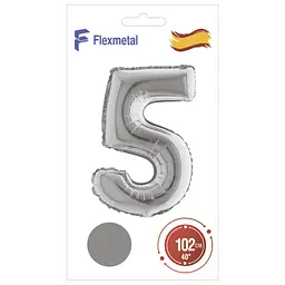 Кулька ЦИФРА 5 3207-2687 Сріблястий shop (4823094502955)