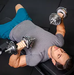 Набір гантелі в кейсі Gymtek хромовані 2х10кг - мініатюра 15
