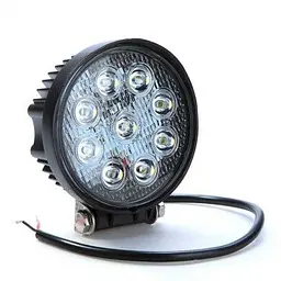 Додаткова LED фара Лідер / Ø115x55 mm / 27W / 3W x 9 / 10-30V / Ближнє світло 1 шт.