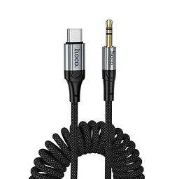Кабель HOCO UPA33B Nuevo digital audio conversion cable USB-C to 3.5mm чорний