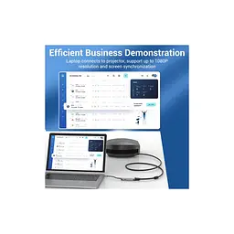 Концентратор Vention USB3.1 Type-C --> HDMI/VGA/USB 3.0/PD 100W Hub 4-in-1 (TOAHB) - мініатюра 8