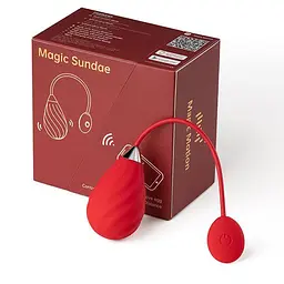 Віброяйце Magic Motion Sundae 19 см червоний - мініатюра 2