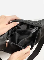 Поясна сумка бананка Sambag Soho BSH чорний 33 х 14 см (82111001) - мініатюра 4