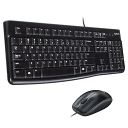Комплект (Клавіатура та миша) Logitech MK120 Desktop USB Black (920-002563)